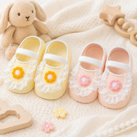Thumbnail for SweetFeet – Douces et mignonnes – Chaussettes pour bébé à fleurs et dentelle