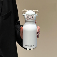 Thumbnail for AnimalSip – Mignon et pratique – Gourde isotherme en acier inoxydable pour enfants avec motif d'animaux