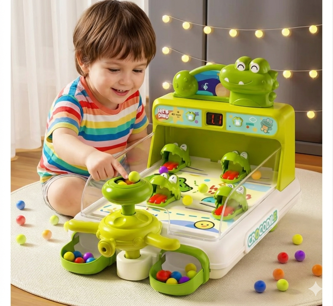 Crocodile Pinball Game – Interactif et ludique – Jeu d'arcade Crocodile