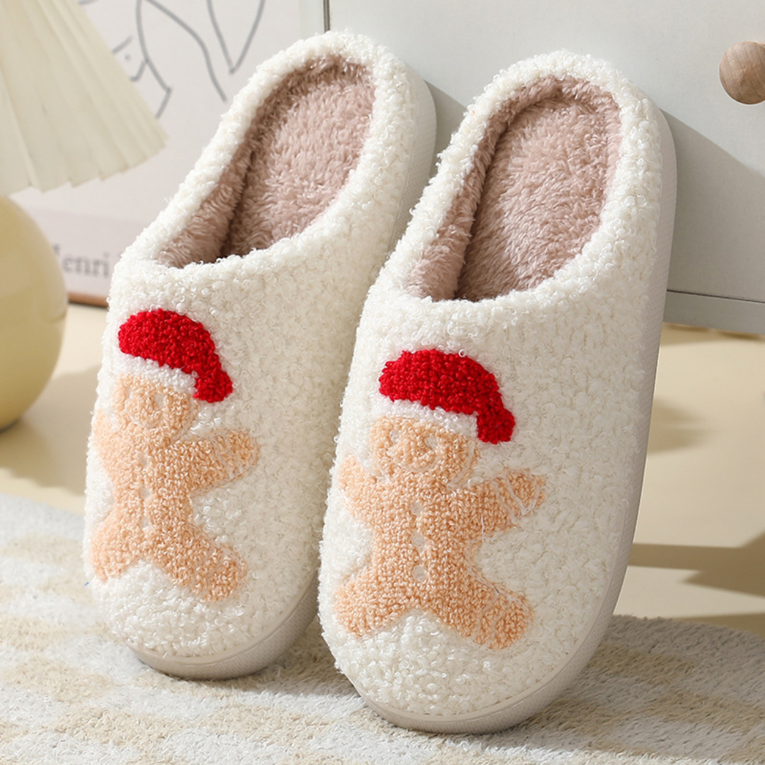 Northern Lights Kids - Chaud et festif - Chaussons de Noël en peluche à motifs