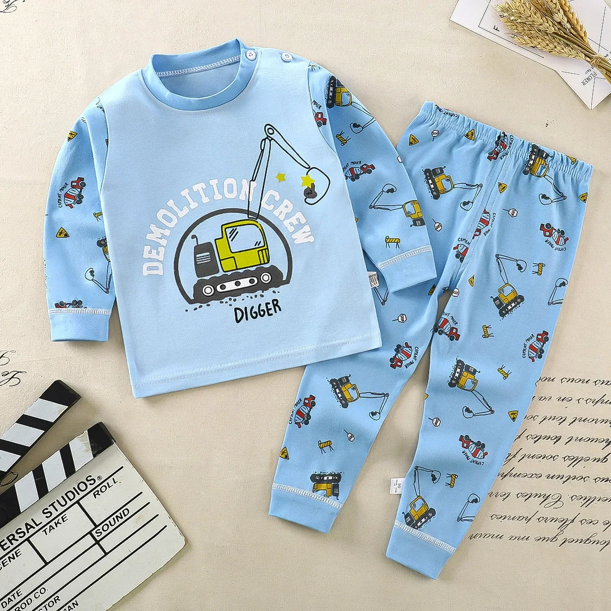 SleepBuddy – Doux et confortable – Ensemble de pyjama à manches longues pour enfants