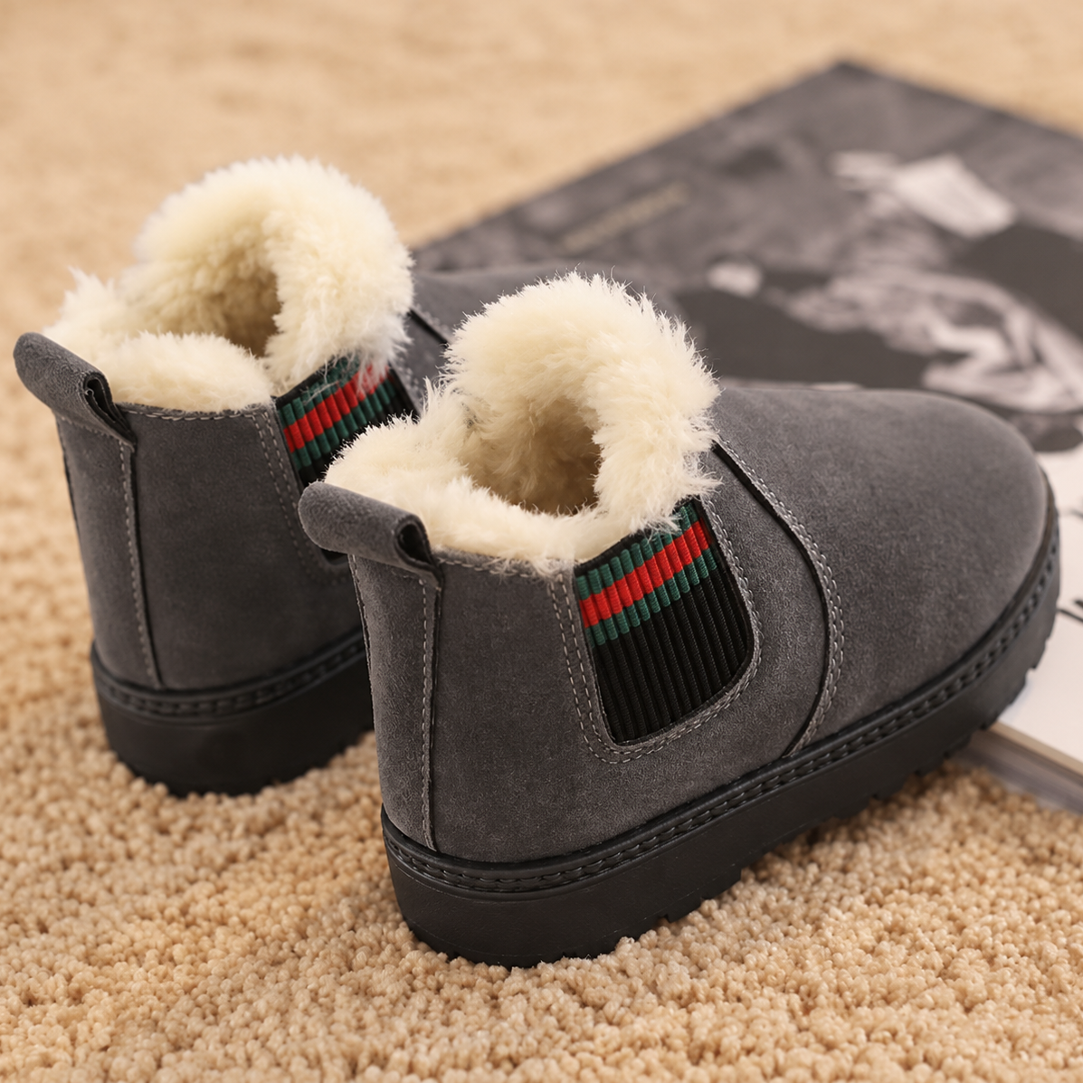 SnowySteps – Chaudes et douillettes – Bottines d'hiver pour bébé avec doublure en peluche