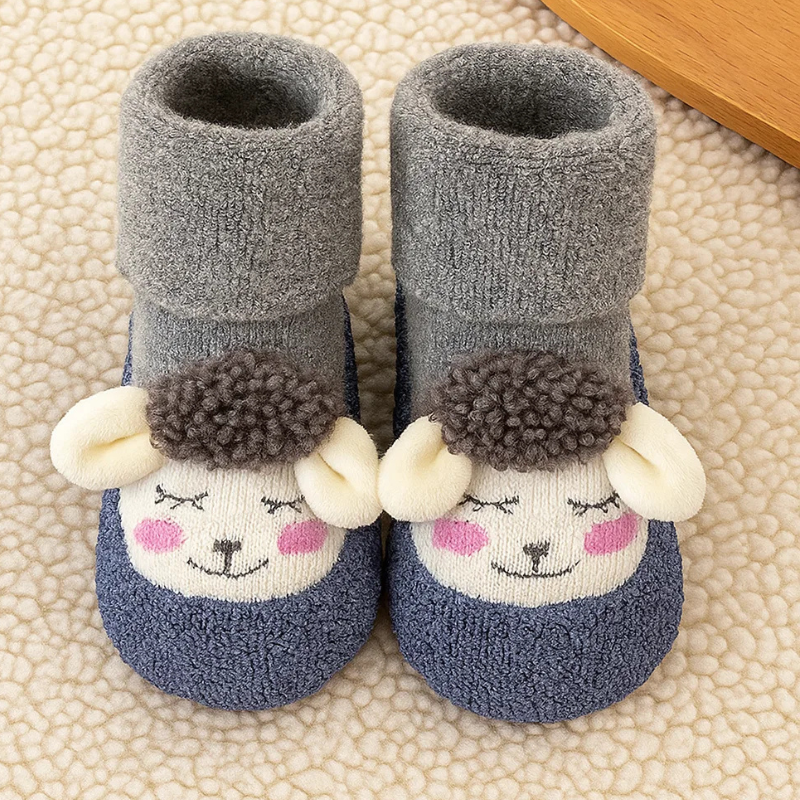 Mini Fashion™ - Chaudes et douces - Chaussettes antidérapantes