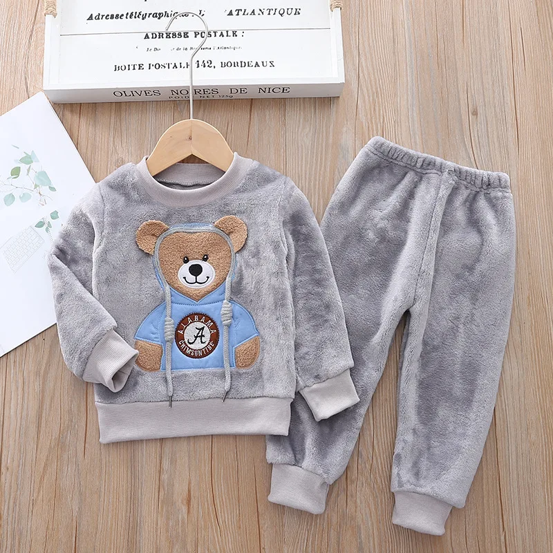 CozyBear – Chaud et doux – Survêtement pour enfant avec motif d'ours