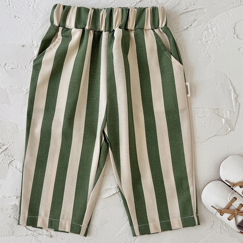SoftStripe – Doux et confortable – Pantalon pour bébé à rayures