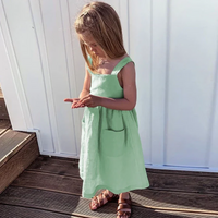Thumbnail for BloomGrace – Mignonne et confortable – Robe pour enfant avec nœud et bretelles réglables
