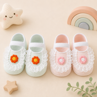 Thumbnail for SweetFeet – Douces et mignonnes – Chaussettes pour bébé à fleurs et dentelle
