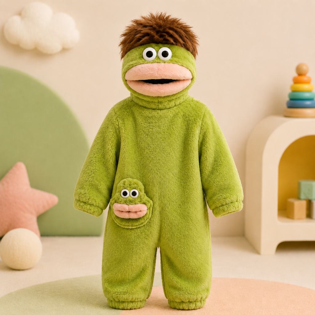 LittleMonster – Confortable et mignon – Combinaison pour enfant avec un motif de monstre rigolo