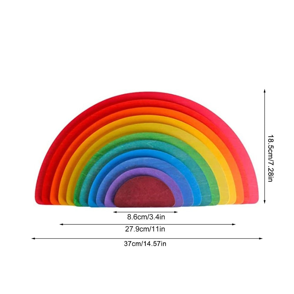 Woods™ - Possibilités de construction illimitées - Disques arc-en-ciel en bois