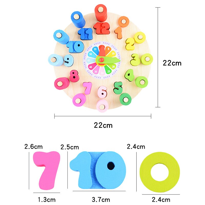 Woods™ - Jouets Montessori - Horloge en bois