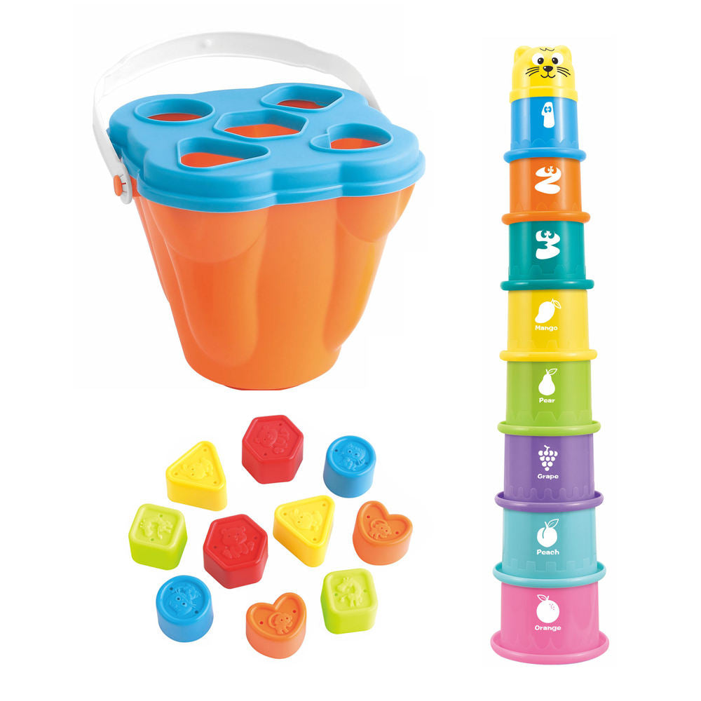 SmartSort – Motricité et éducation – Jeu de tri avec des gobelets empilables et des formes