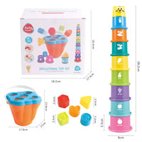 Thumbnail for SmartSort – Motricité et éducation – Jeu de tri avec des gobelets empilables et des formes
