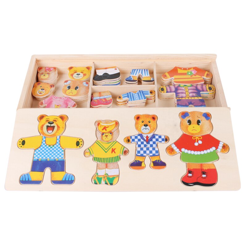 Woods™ - Puzzle en bois 'Boris l'ourson'