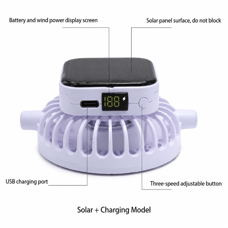 HappyShade – Protection solaire et rafraîchissement – Chapeau d'été pour enfants avec ventilateur