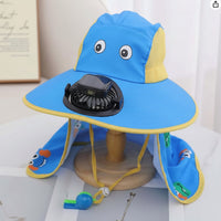 Thumbnail for HappyShade – Protection solaire et rafraîchissement – Chapeau d'été pour enfants avec ventilateur