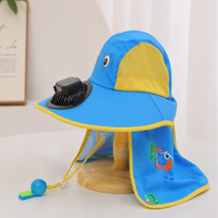 Thumbnail for HappyShade – Protection solaire et rafraîchissement – Chapeau d'été pour enfants avec ventilateur
