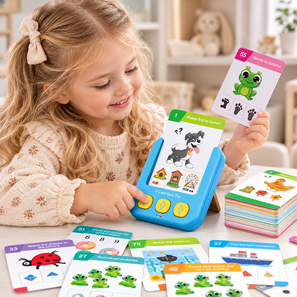 TalkyCards – Interactif et éducatif – Des cartes flash parlantes pour les enfants