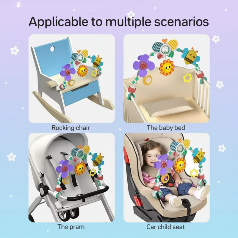 BuzzBloom – Coloré et interactif – Arche de jeu pour bébé