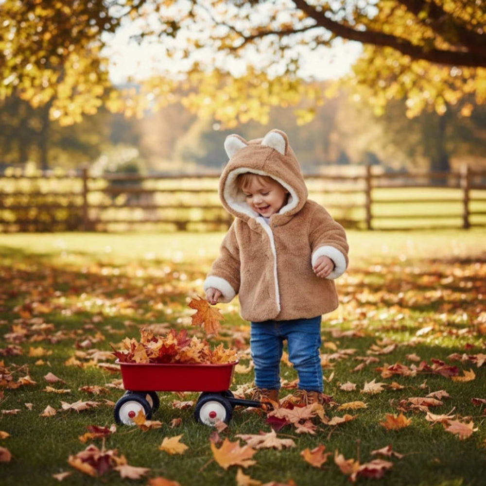 CozyPrincess – Chaud et doux – Veste en peluche à capuche pour fille