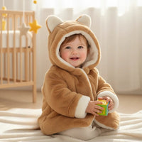 Thumbnail for CozyPrincess – Chaud et doux – Veste en peluche à capuche pour fille