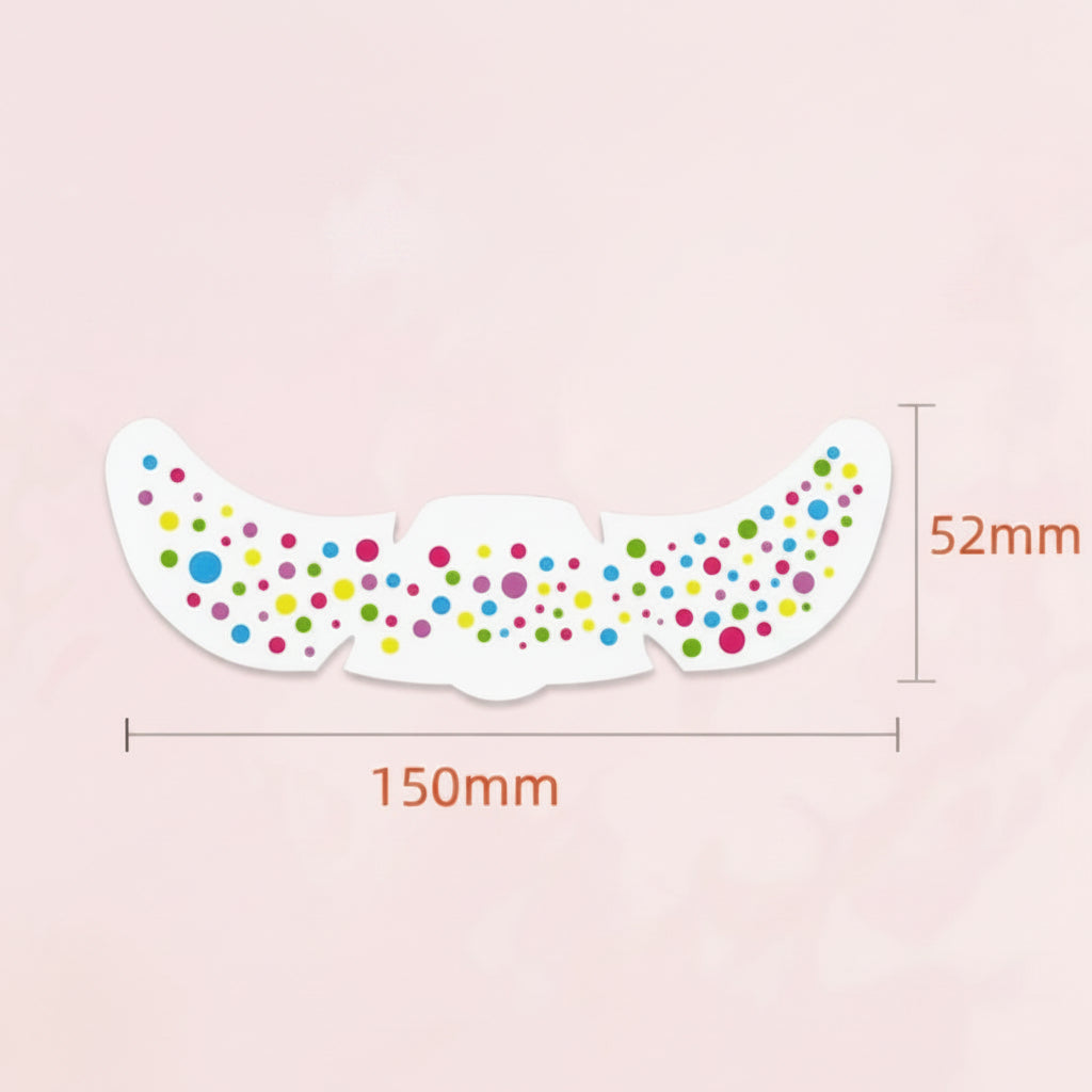 PartyFreckles – Coloré et festif – Autocollants temporaires pour le visage (lot de 6)