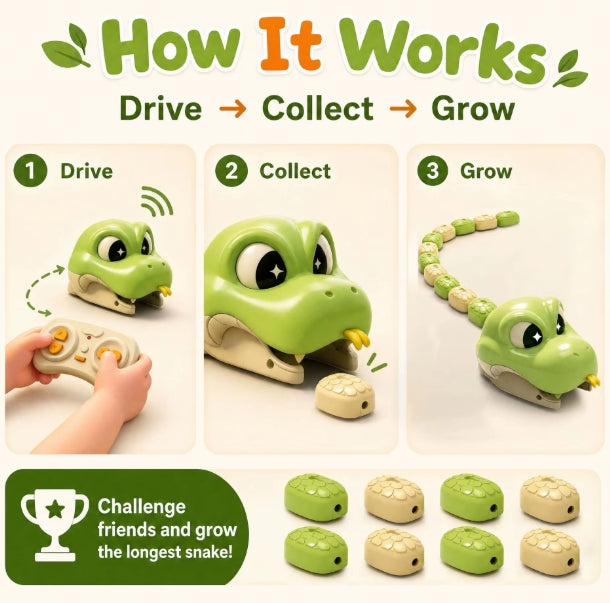 SnakeChase – Interactif et passionnant – Jouet « serpent » télécommandé