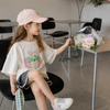 SunnyKids – Confortable et mignon – T-shirt oversize à imprimé de bande dessinée