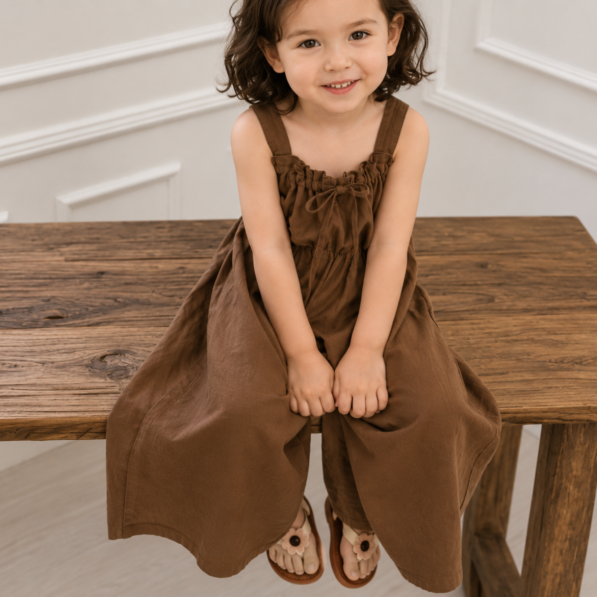 SunnyDays – Élégant et doux – Combinaison avec nœud