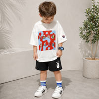 Thumbnail for TinyTrend – Décontracté et élégant – T-shirt pour enfants avec imprimé coloré