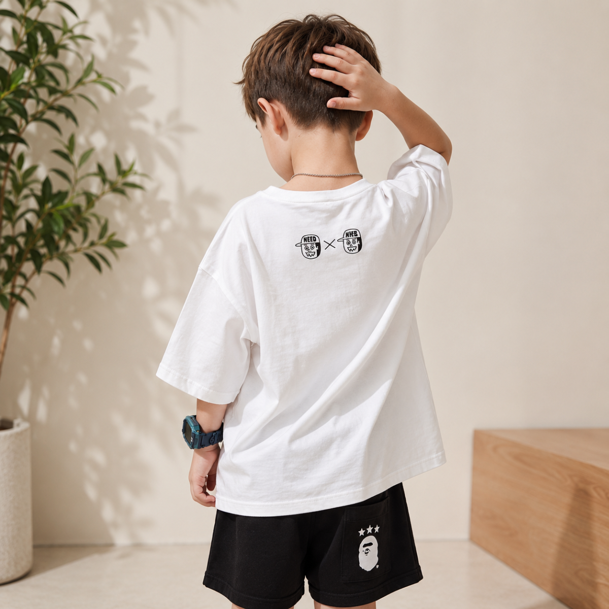 TinyTrend – Décontracté et élégant – T-shirt pour enfants avec imprimé coloré