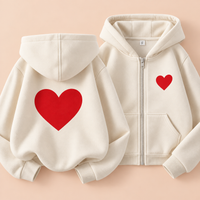 Thumbnail for LittleLove – Doux & Mignon – Sweat à capuche pour enfant avec imprimé cœurs