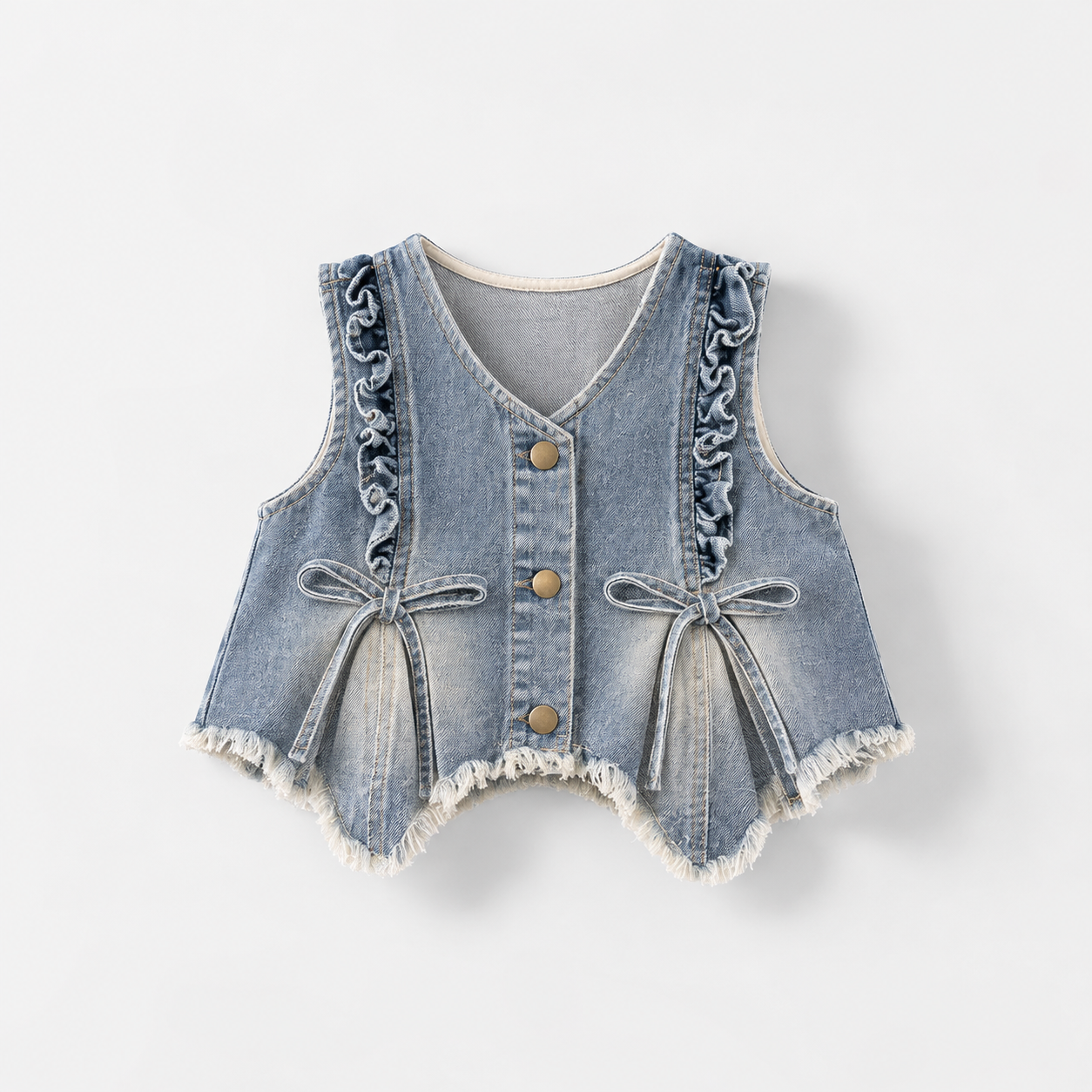 DenimBelle – Tendance et mignon – Ensemble 3 pièces pour enfant en denim