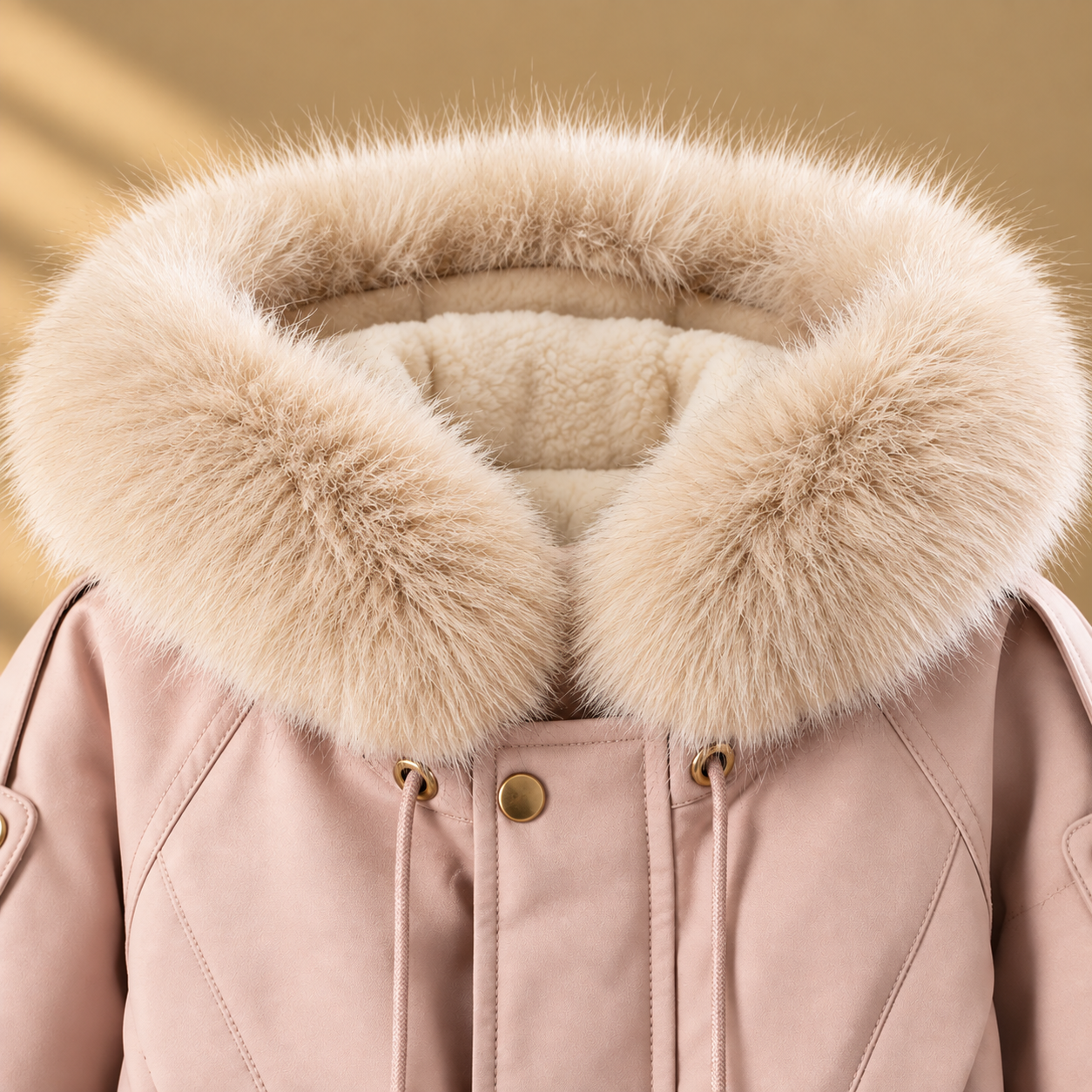 CozyParka – Chaud et doux – Manteau d'hiver pour fille avec col en peluche