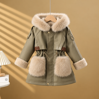 Thumbnail for CozyParka – Chaud et doux – Manteau d'hiver pour fille avec col en peluche