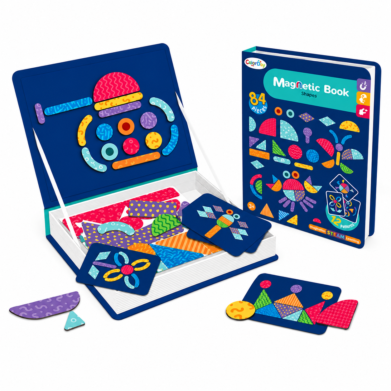 MagniPlay – Éducatif et créatif – Livre de puzzles magnétiques