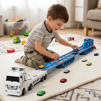Thumbnail for CarHauler – Ludique et aventureux – Kit de jeu « Transporteur de voitures » avec des voitures de course