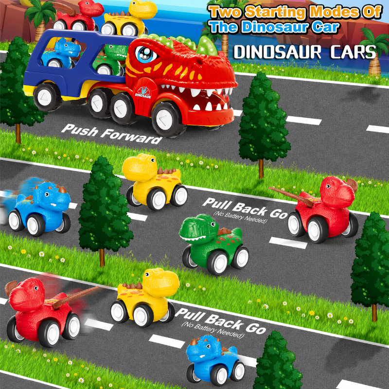 DinoDrive – Créativité et aventure – Set de jeu « Camion 5 en 1 »