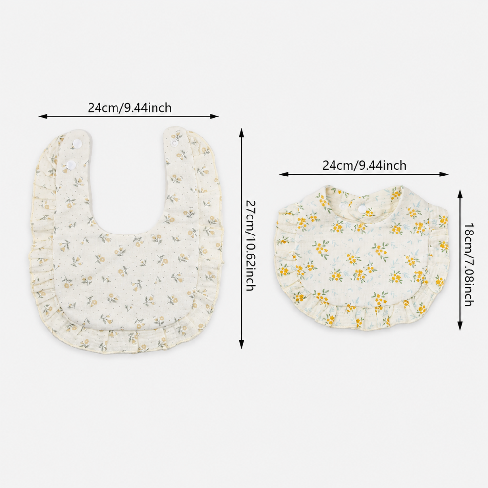 BabyBloom – Mignon et confortable – Bavoir pour bébé à bordure à volants