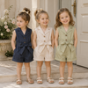 LittleLady – Élégance et tendance – Combinaison avec ceinture nouée à la taille