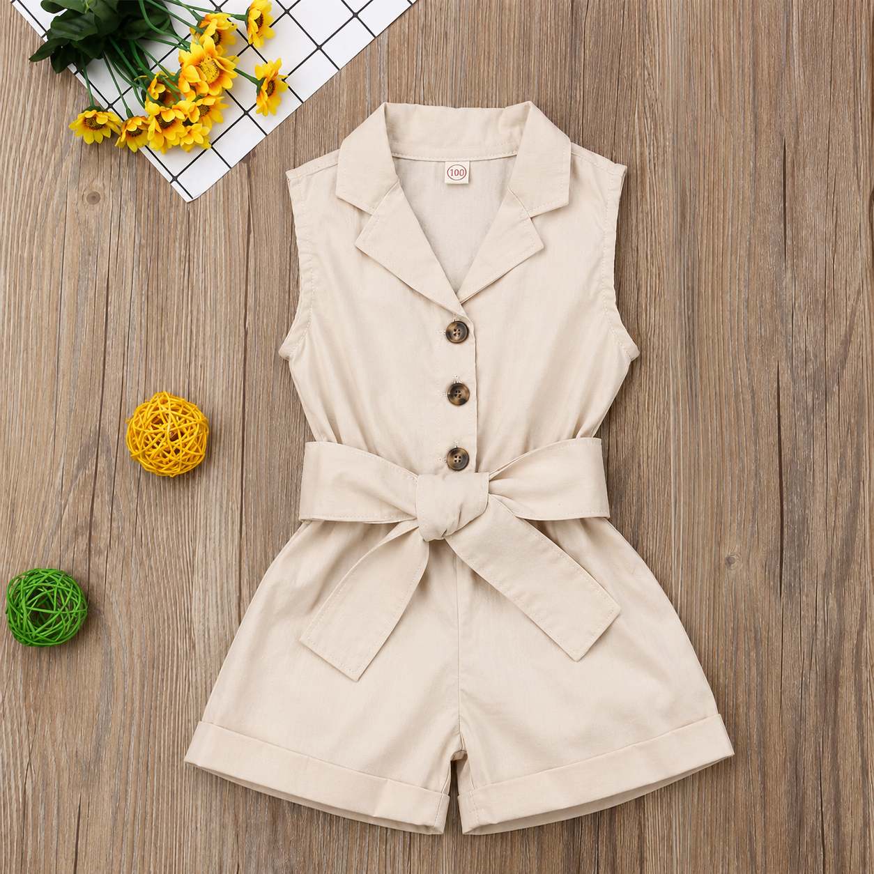 LittleLady – Élégance et tendance – Combinaison avec ceinture nouée à la taille