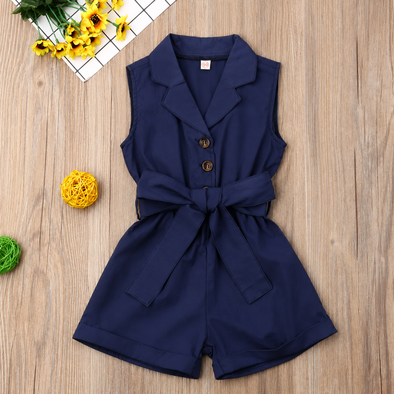 LittleLady – Élégance et tendance – Combinaison avec ceinture nouée à la taille