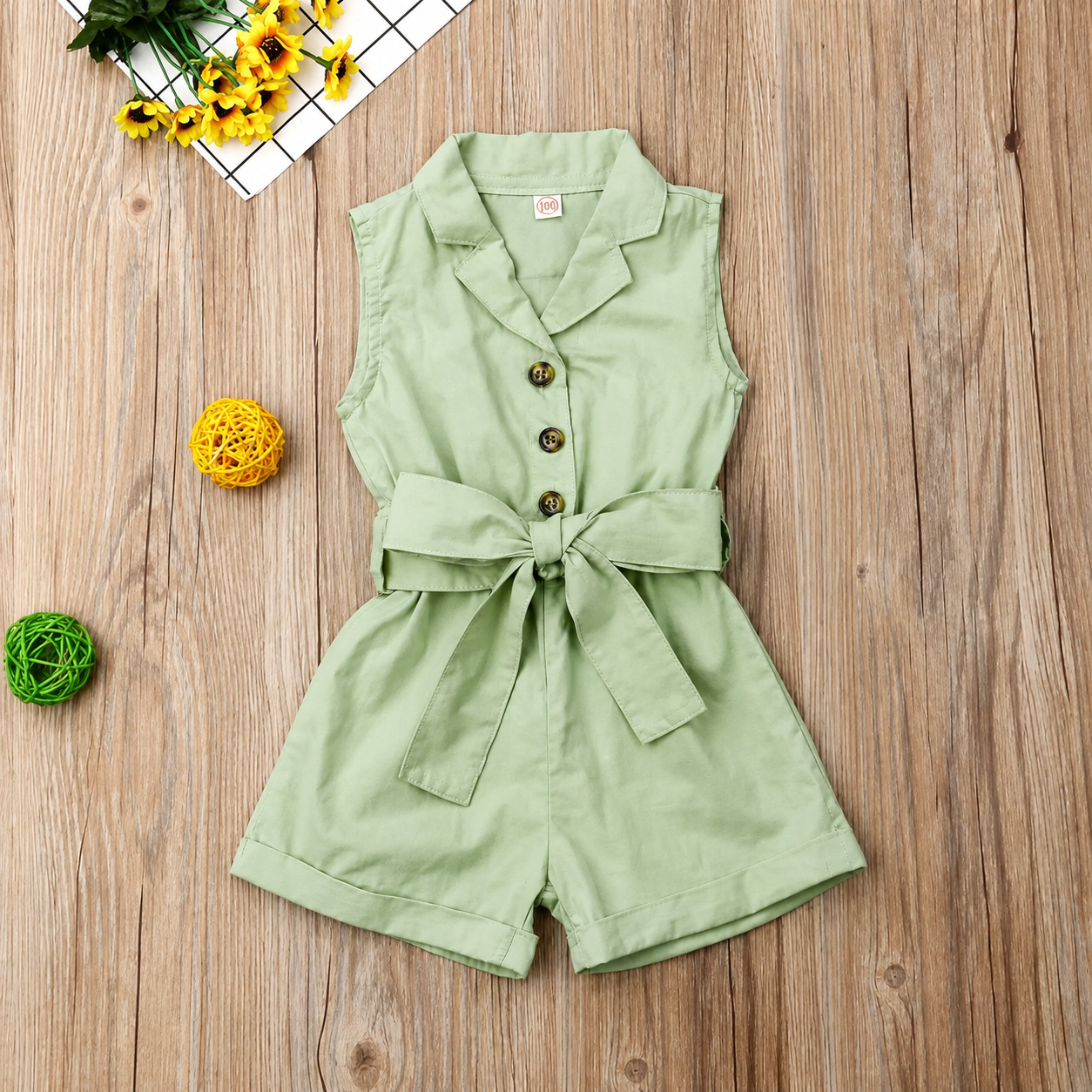 LittleLady – Élégance et tendance – Combinaison avec ceinture nouée à la taille
