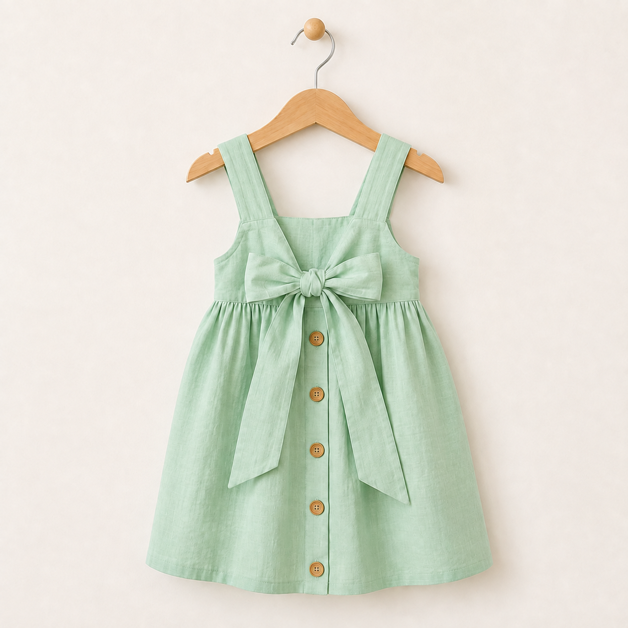 BloomGrace – Mignonne et confortable – Robe pour enfant avec nœud et bretelles réglables