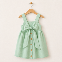 Thumbnail for BloomGrace – Mignonne et confortable – Robe pour enfant avec nœud et bretelles réglables