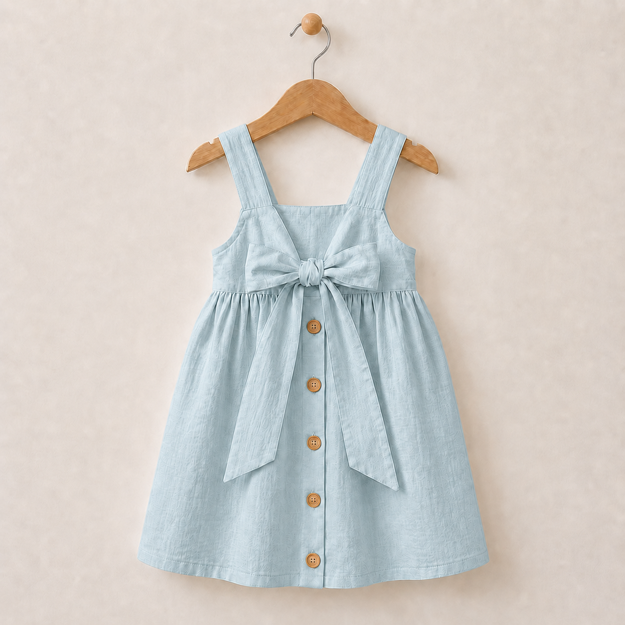 BloomGrace – Mignonne et confortable – Robe pour enfant avec nœud et bretelles réglables