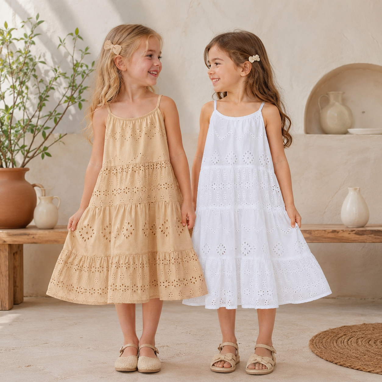 BohoBelle – Élégante et confortable – Robe avec détails brodés