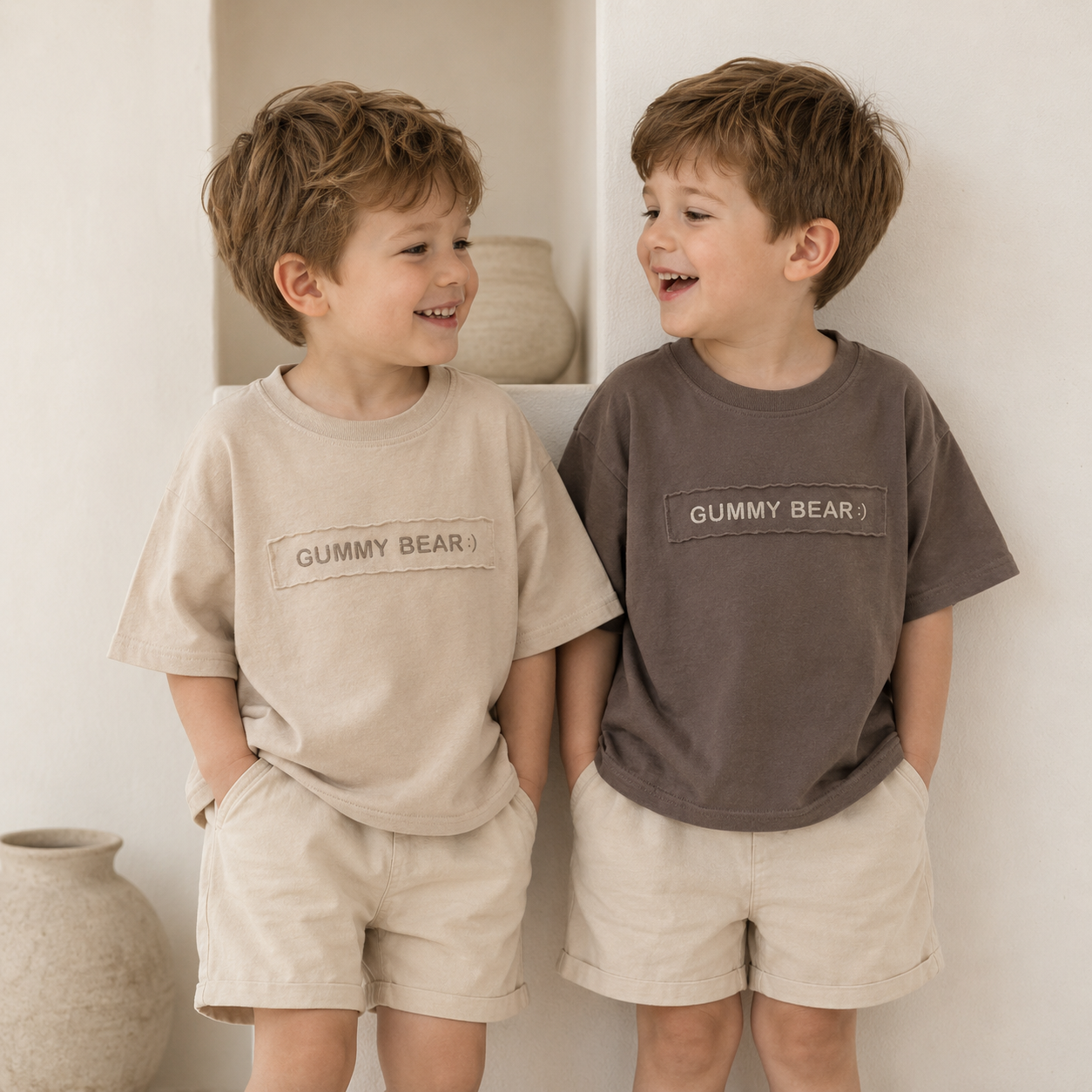 SoftMate – Simple et élégant – T-shirt à manches courtes pour garçon