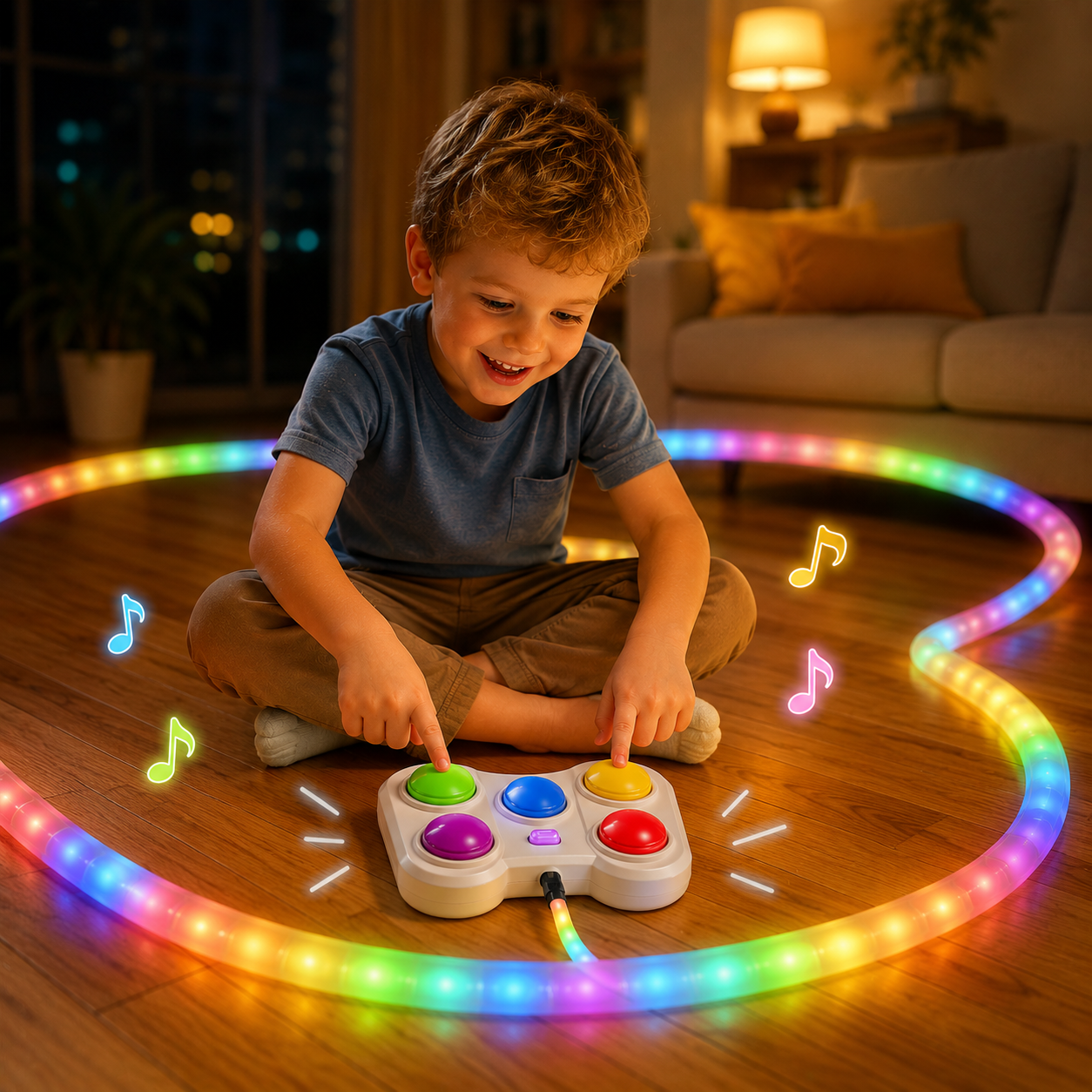 ColorRush – Ludique et stimulant – Jeu de réaction lumineux avec des boutons de couleur