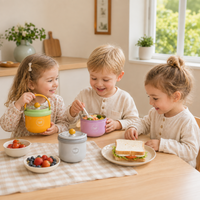 Thumbnail for MealMate – Pratique et isolant – Bol à déjeuner en acier inoxydable avec cuillère