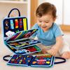 7-in-1 Busy Board – Motricité et apprentissage – Tableau d'activités
